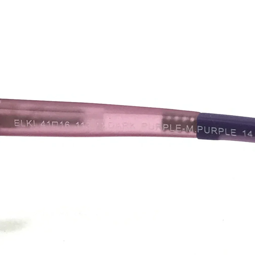 Miraflex Kids Goggles Eyeglasses Frames ELKI Purple Square Full Rim 41-16-113
